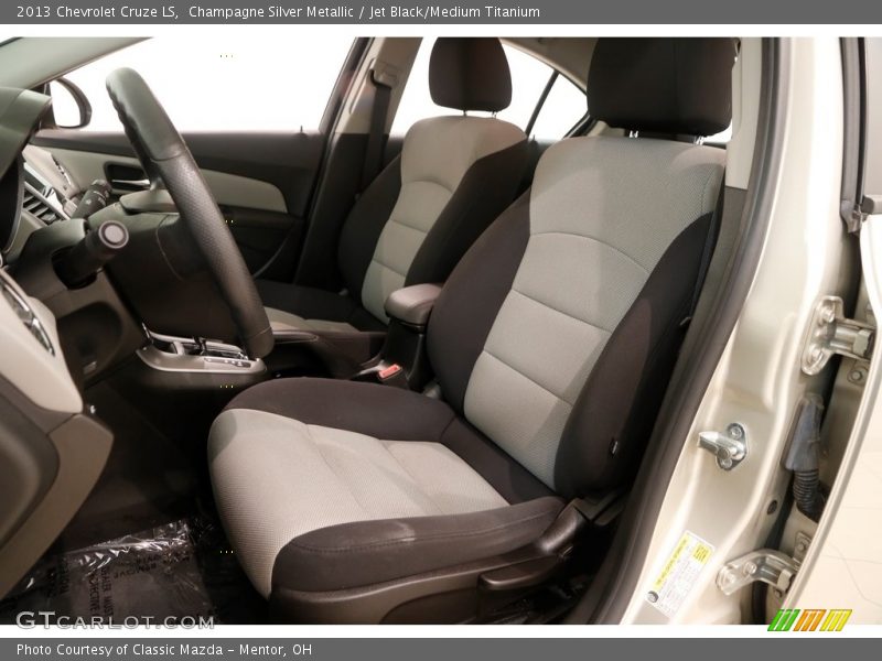 Champagne Silver Metallic / Jet Black/Medium Titanium 2013 Chevrolet Cruze LS