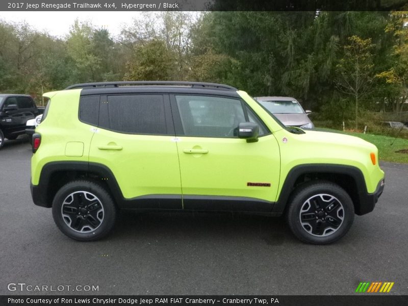 Hypergreen / Black 2017 Jeep Renegade Trailhawk 4x4