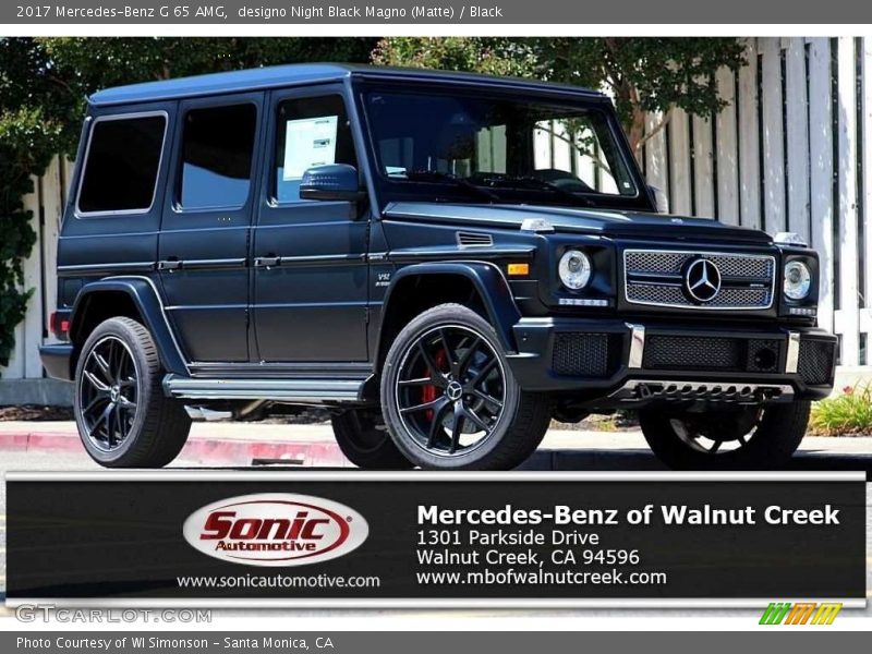 designo Night Black Magno (Matte) / Black 2017 Mercedes-Benz G 65 AMG