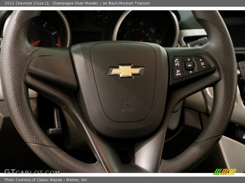 Champagne Silver Metallic / Jet Black/Medium Titanium 2013 Chevrolet Cruze LS