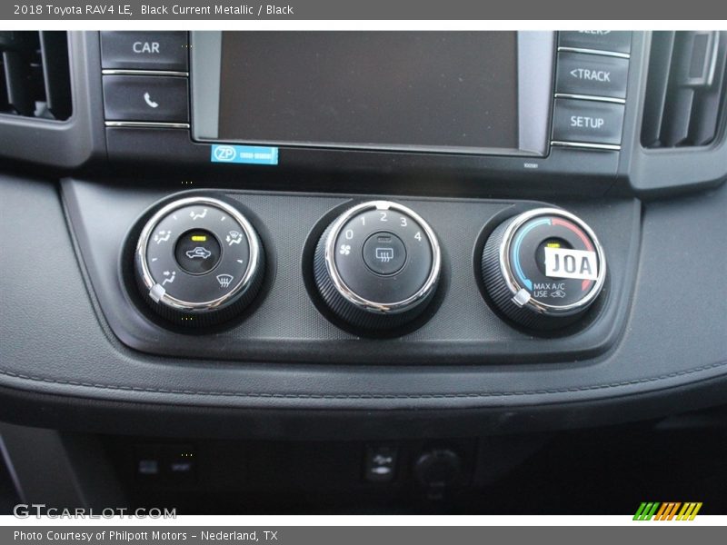 Controls of 2018 RAV4 LE