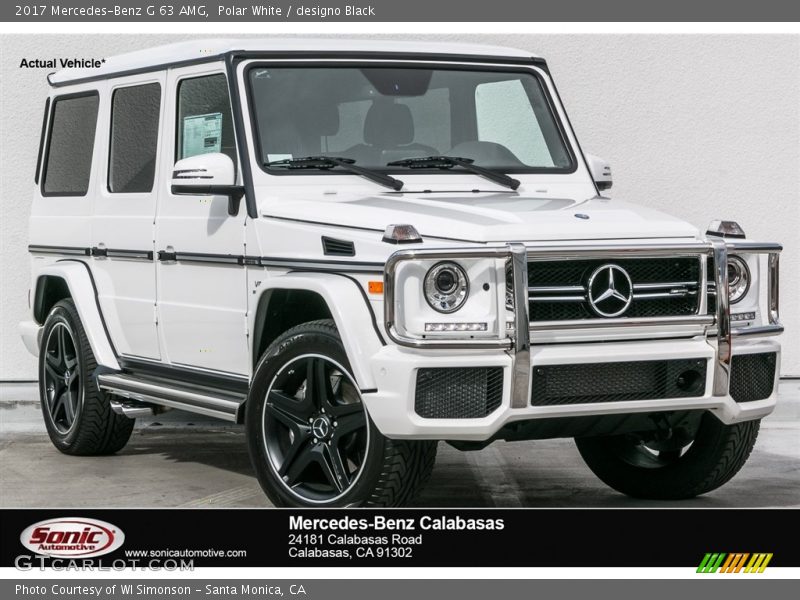 Polar White / designo Black 2017 Mercedes-Benz G 63 AMG