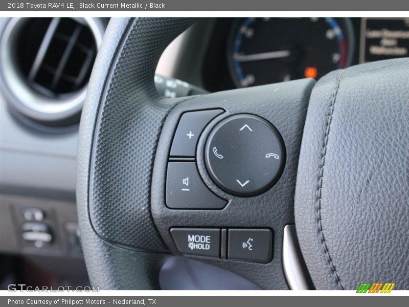 Controls of 2018 RAV4 LE