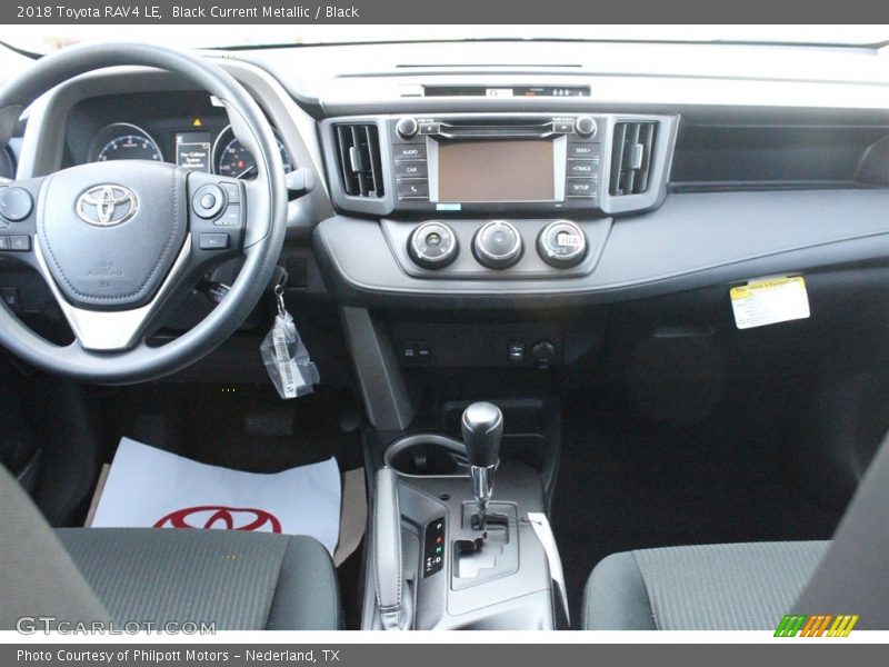 Black Current Metallic / Black 2018 Toyota RAV4 LE
