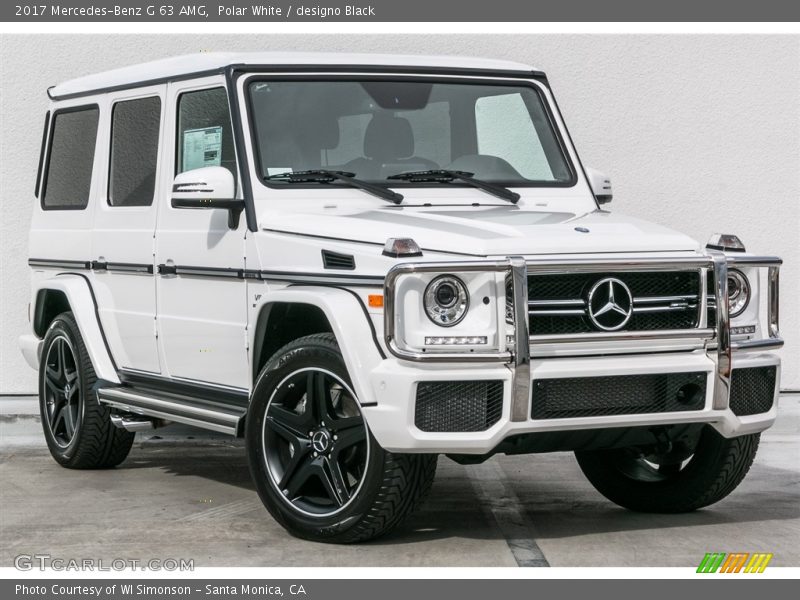 Polar White / designo Black 2017 Mercedes-Benz G 63 AMG