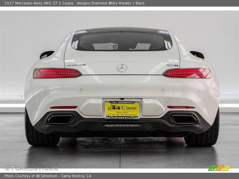 designo Diamond White Metallic / Black 2017 Mercedes-Benz AMG GT S Coupe