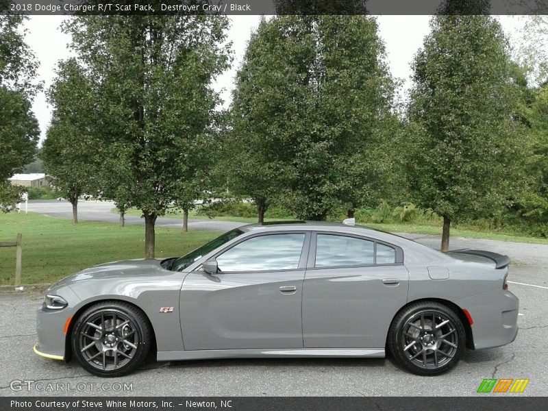 Destroyer Gray / Black 2018 Dodge Charger R/T Scat Pack