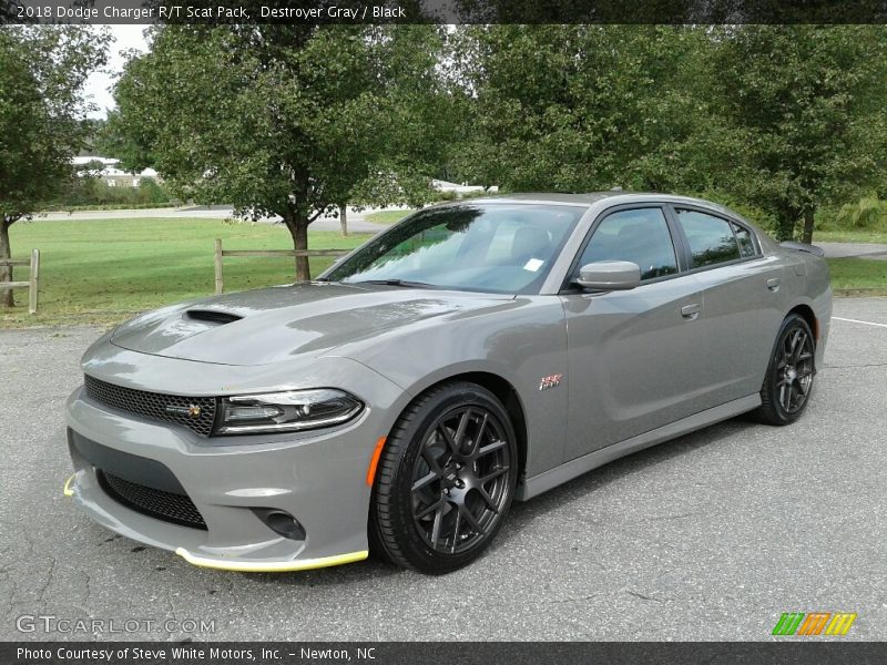 Destroyer Gray / Black 2018 Dodge Charger R/T Scat Pack