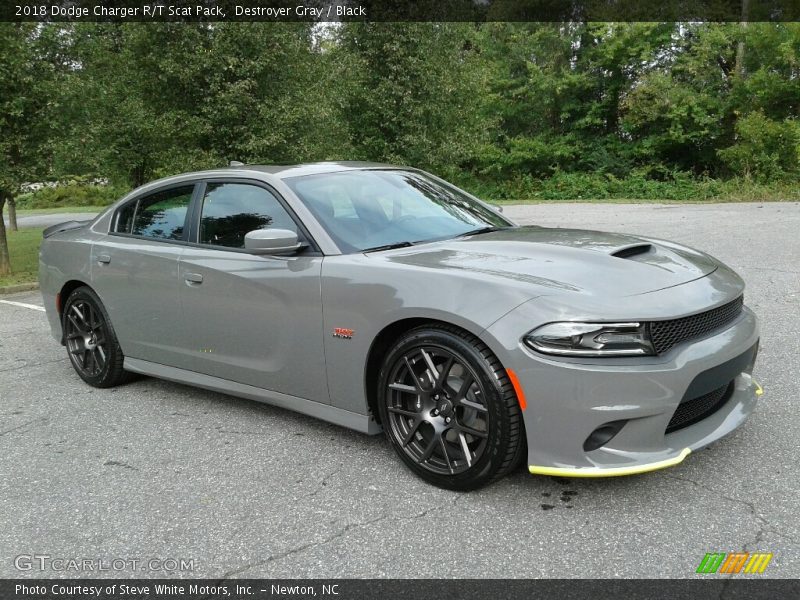 Destroyer Gray / Black 2018 Dodge Charger R/T Scat Pack