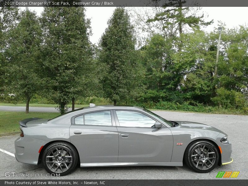 Destroyer Gray / Black 2018 Dodge Charger R/T Scat Pack