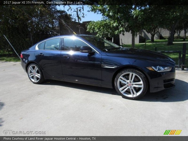 Dark Sapphire Blue / Latte 2017 Jaguar XE 35t Premium