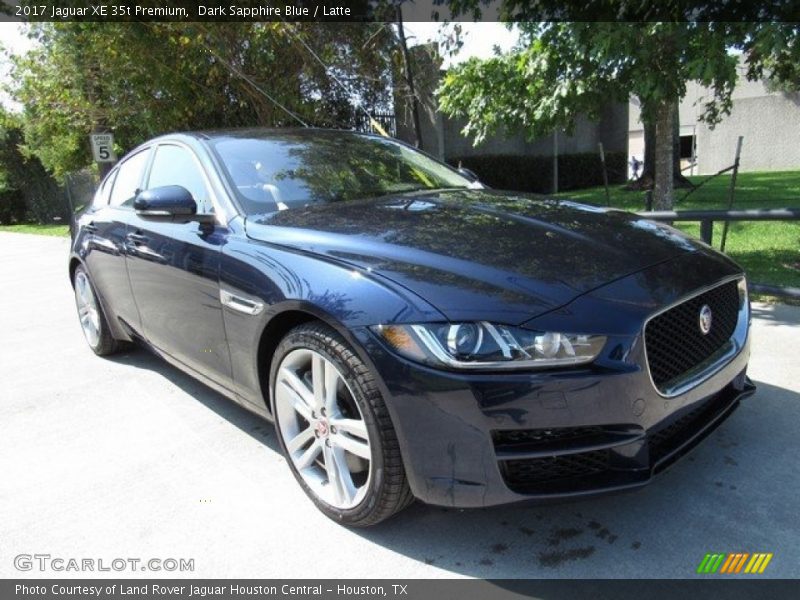 Dark Sapphire Blue / Latte 2017 Jaguar XE 35t Premium