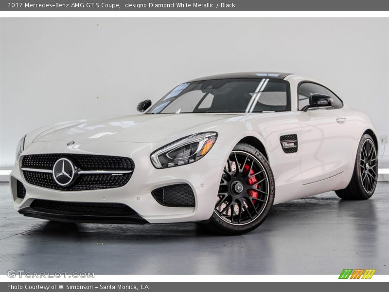 designo Diamond White Metallic / Black 2017 Mercedes-Benz AMG GT S Coupe