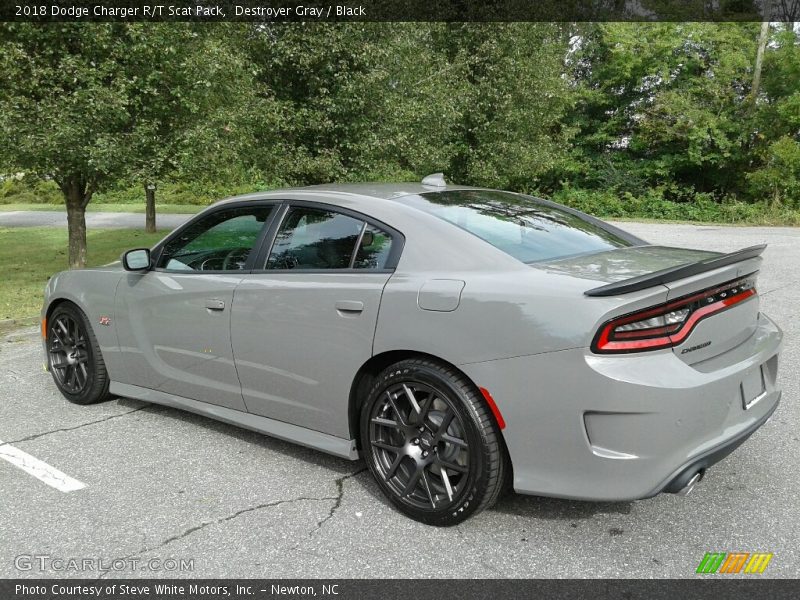 Destroyer Gray / Black 2018 Dodge Charger R/T Scat Pack