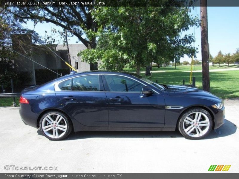 Dark Sapphire Blue / Latte 2017 Jaguar XE 35t Premium