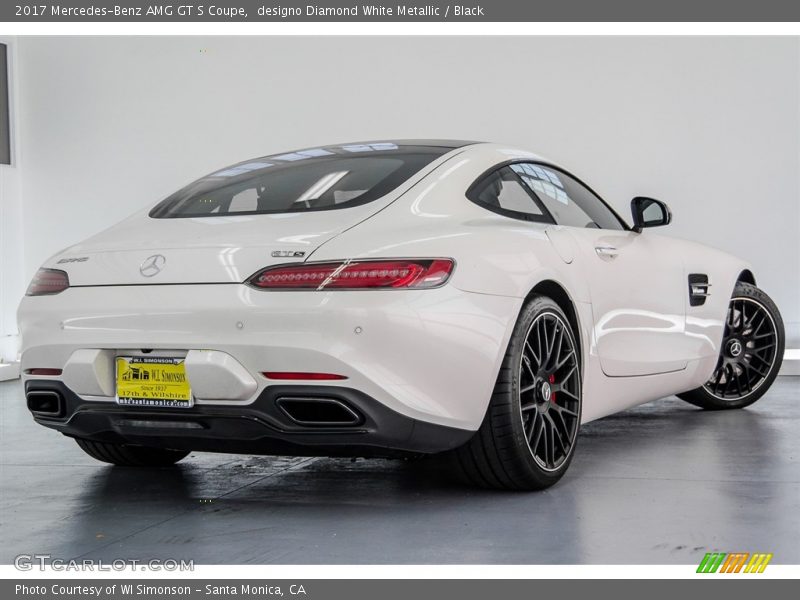 designo Diamond White Metallic / Black 2017 Mercedes-Benz AMG GT S Coupe