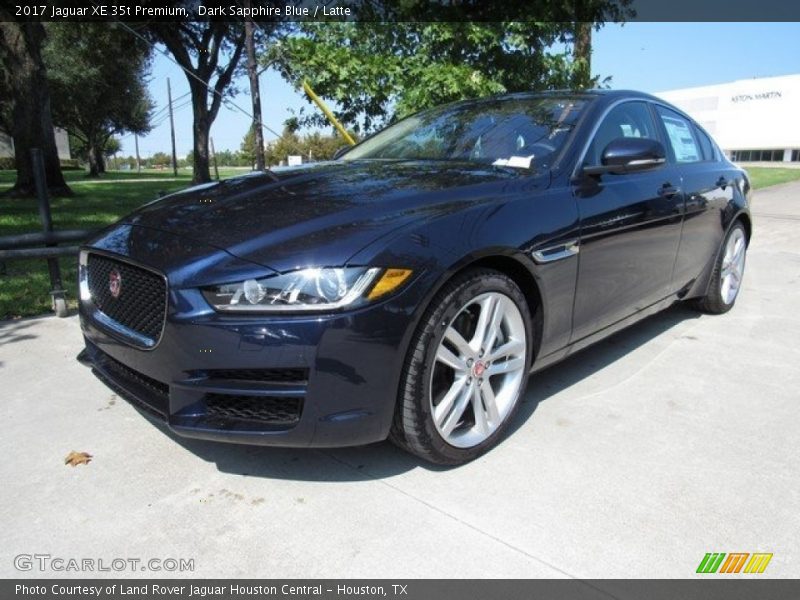 Dark Sapphire Blue / Latte 2017 Jaguar XE 35t Premium