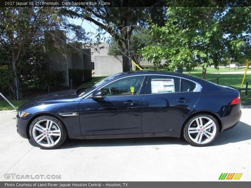 Dark Sapphire Blue / Latte 2017 Jaguar XE 35t Premium