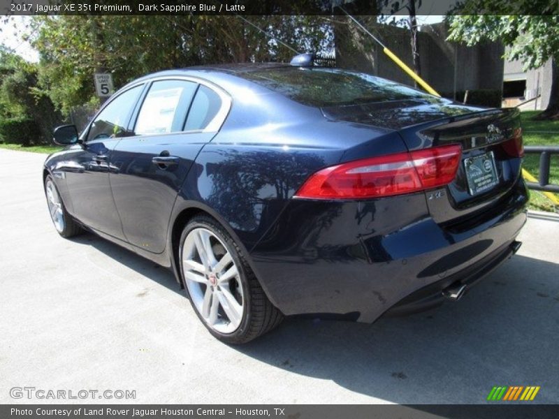 Dark Sapphire Blue / Latte 2017 Jaguar XE 35t Premium