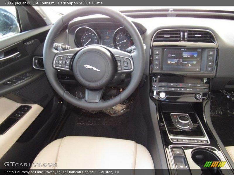 Dark Sapphire Blue / Latte 2017 Jaguar XE 35t Premium