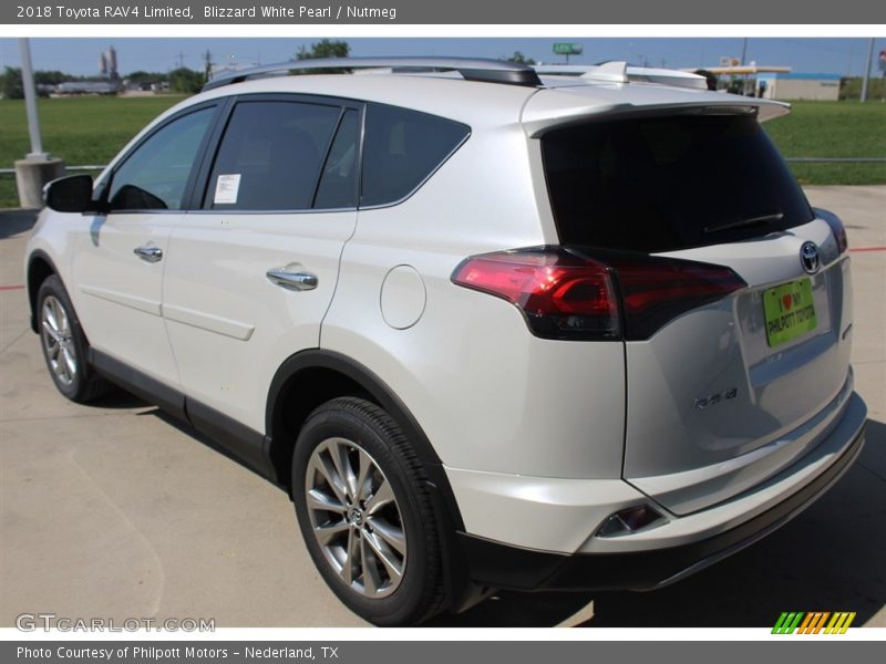 Blizzard White Pearl / Nutmeg 2018 Toyota RAV4 Limited