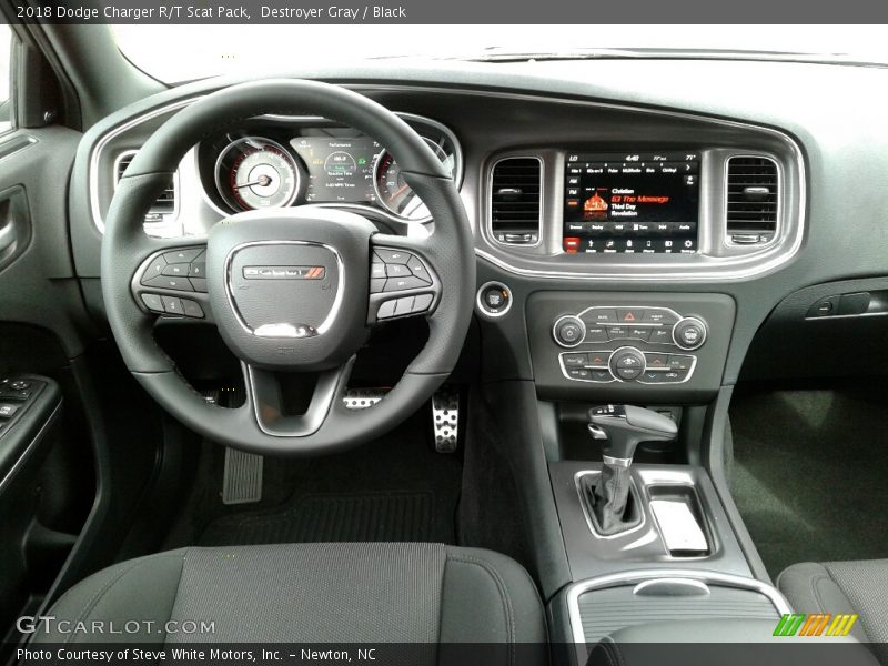 Destroyer Gray / Black 2018 Dodge Charger R/T Scat Pack