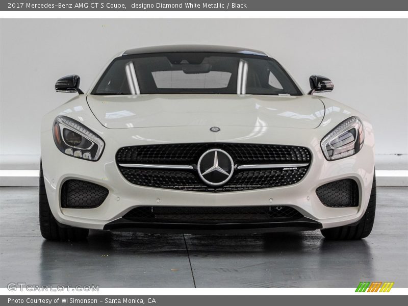 designo Diamond White Metallic / Black 2017 Mercedes-Benz AMG GT S Coupe