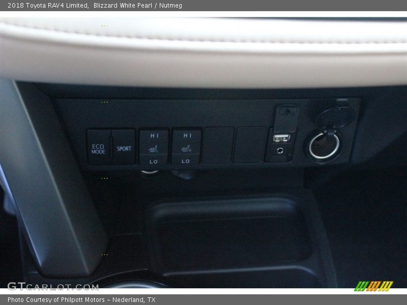 Blizzard White Pearl / Nutmeg 2018 Toyota RAV4 Limited