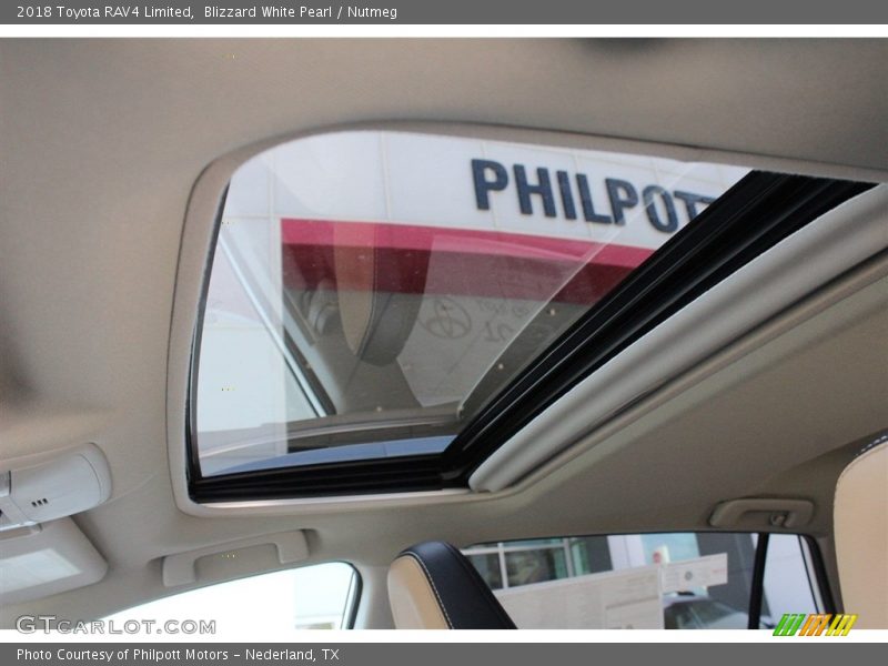 Blizzard White Pearl / Nutmeg 2018 Toyota RAV4 Limited