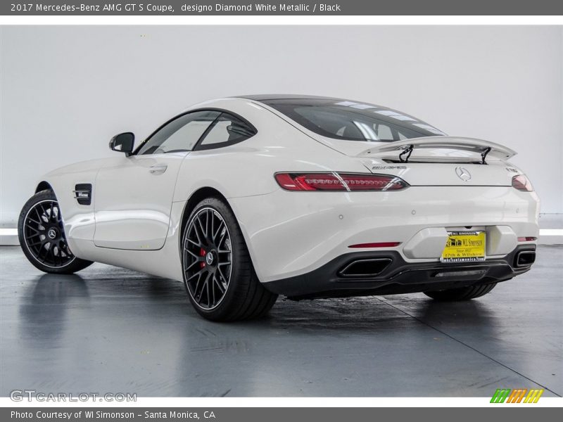 designo Diamond White Metallic / Black 2017 Mercedes-Benz AMG GT S Coupe