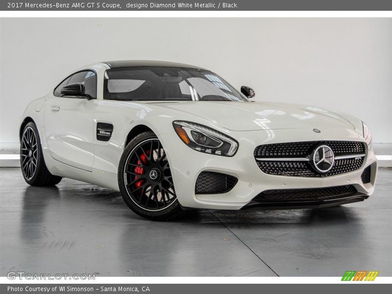 designo Diamond White Metallic / Black 2017 Mercedes-Benz AMG GT S Coupe