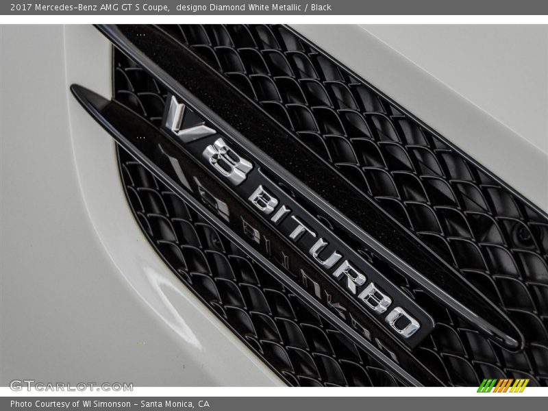designo Diamond White Metallic / Black 2017 Mercedes-Benz AMG GT S Coupe