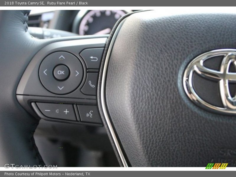 Ruby Flare Pearl / Black 2018 Toyota Camry SE