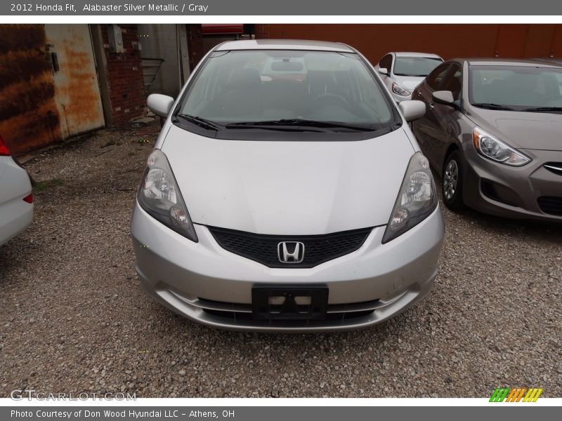Alabaster Silver Metallic / Gray 2012 Honda Fit