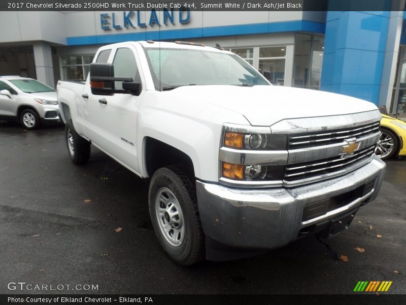 Summit White / Dark Ash/Jet Black 2017 Chevrolet Silverado 2500HD Work Truck Double Cab 4x4