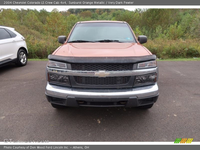 Sunburst Orange Metallic / Very Dark Pewter 2004 Chevrolet Colorado LS Crew Cab 4x4