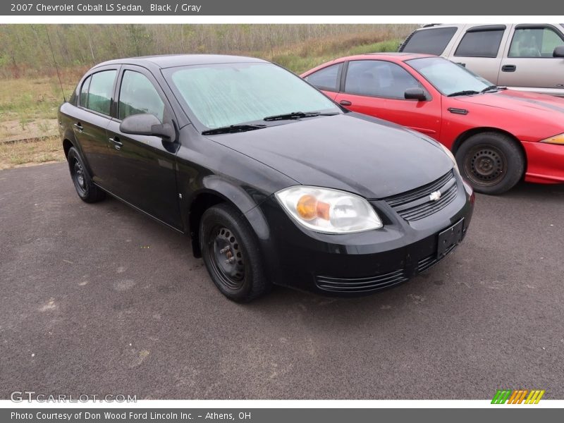 Black / Gray 2007 Chevrolet Cobalt LS Sedan