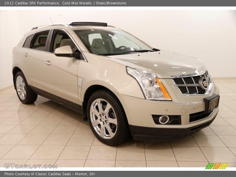 Gold Mist Metallic / Shale/Brownstone 2012 Cadillac SRX Performance