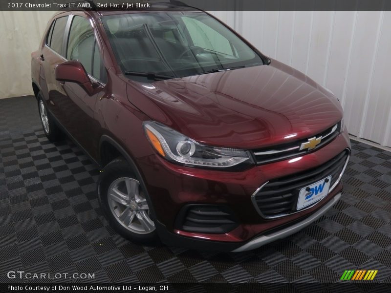 Red Hot / Jet Black 2017 Chevrolet Trax LT AWD