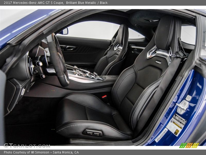 Brilliant Blue Metallic / Black 2017 Mercedes-Benz AMG GT S Coupe