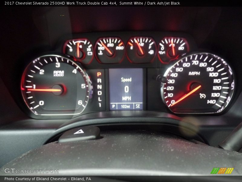 Summit White / Dark Ash/Jet Black 2017 Chevrolet Silverado 2500HD Work Truck Double Cab 4x4