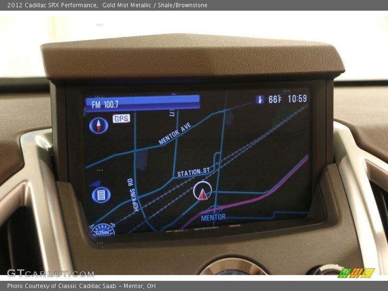Gold Mist Metallic / Shale/Brownstone 2012 Cadillac SRX Performance