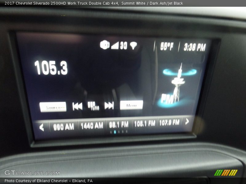 Summit White / Dark Ash/Jet Black 2017 Chevrolet Silverado 2500HD Work Truck Double Cab 4x4