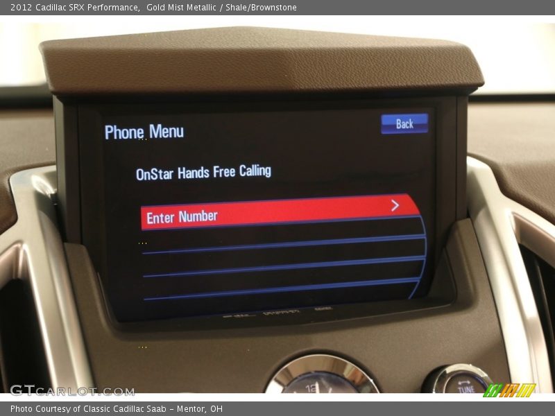 Gold Mist Metallic / Shale/Brownstone 2012 Cadillac SRX Performance