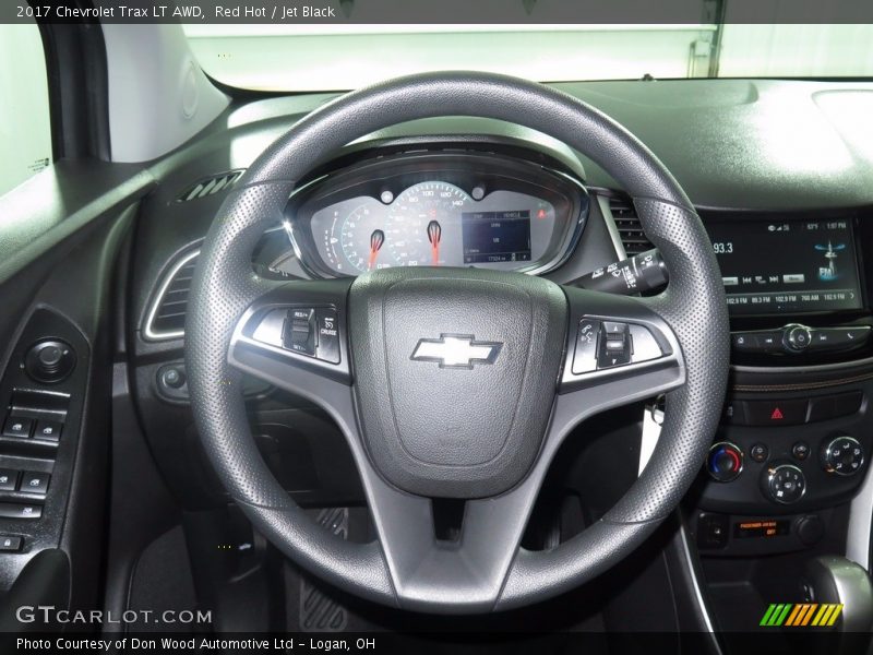 Red Hot / Jet Black 2017 Chevrolet Trax LT AWD