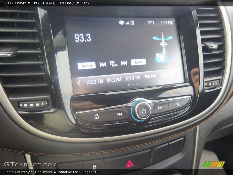 Red Hot / Jet Black 2017 Chevrolet Trax LT AWD