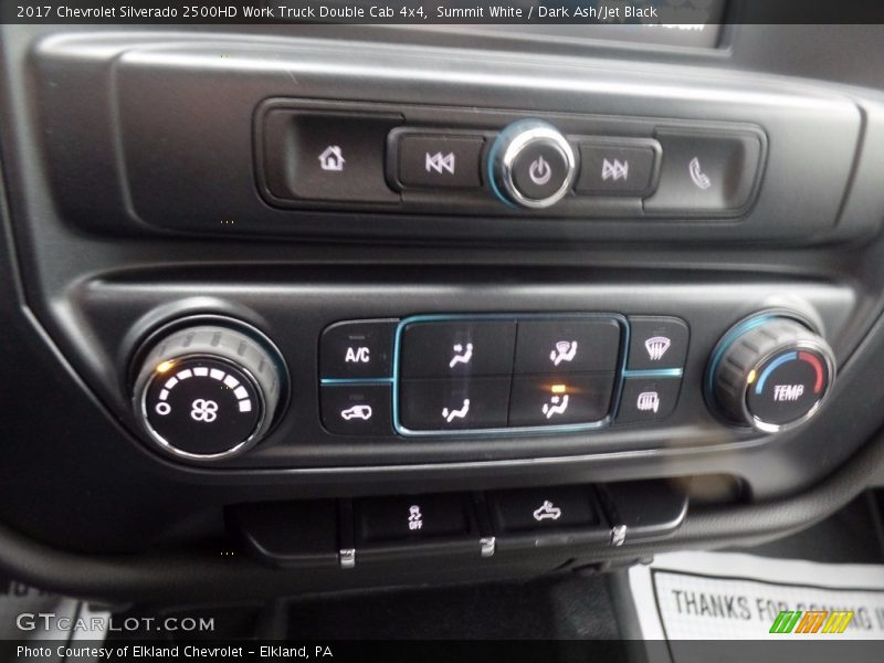 Summit White / Dark Ash/Jet Black 2017 Chevrolet Silverado 2500HD Work Truck Double Cab 4x4