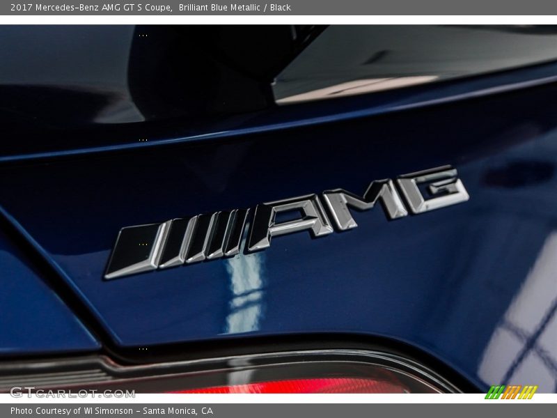 Brilliant Blue Metallic / Black 2017 Mercedes-Benz AMG GT S Coupe