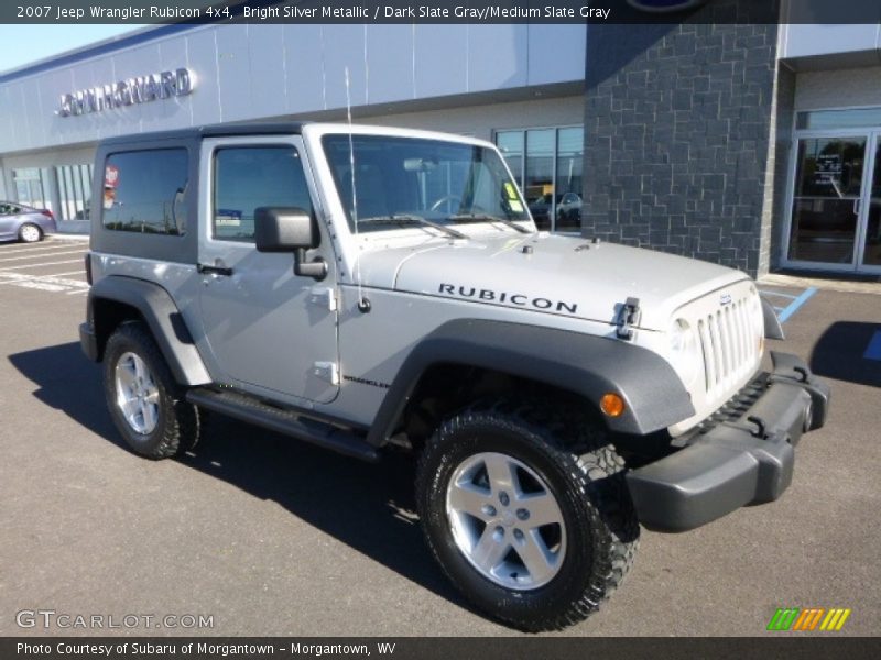 Bright Silver Metallic / Dark Slate Gray/Medium Slate Gray 2007 Jeep Wrangler Rubicon 4x4