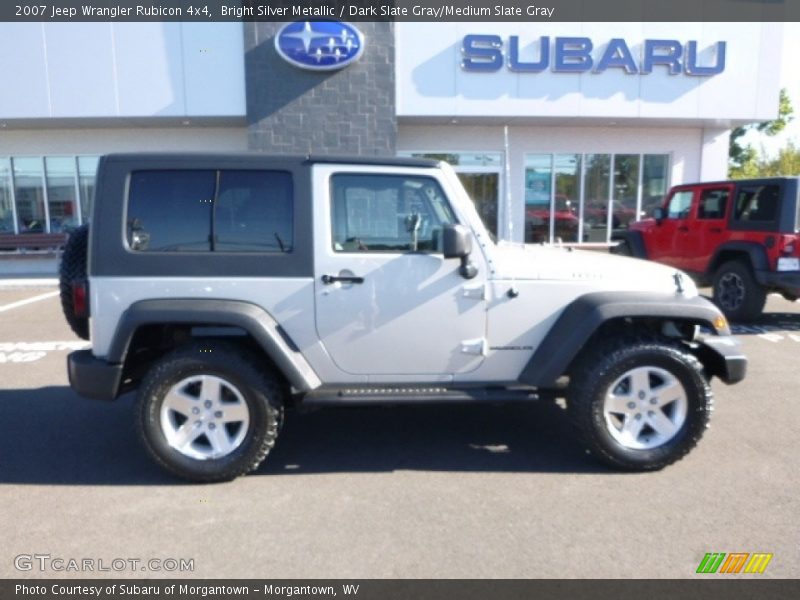 Bright Silver Metallic / Dark Slate Gray/Medium Slate Gray 2007 Jeep Wrangler Rubicon 4x4